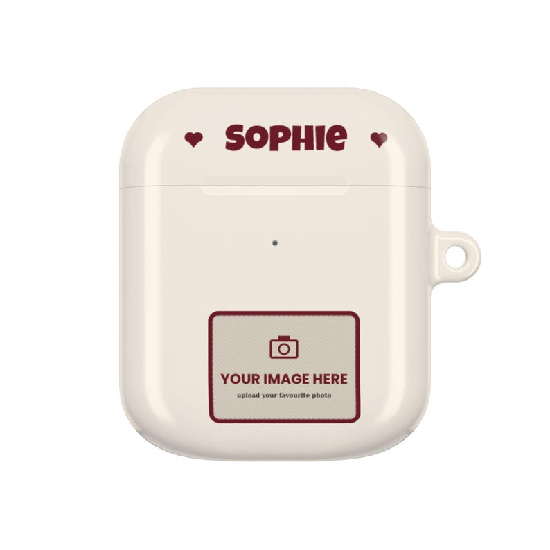 Personalised Photo AirPods Case, Custom Name Earbud Case Cover, Fits Pro and Gen 1-4, Couple Gift, Family Photo Gift image 13