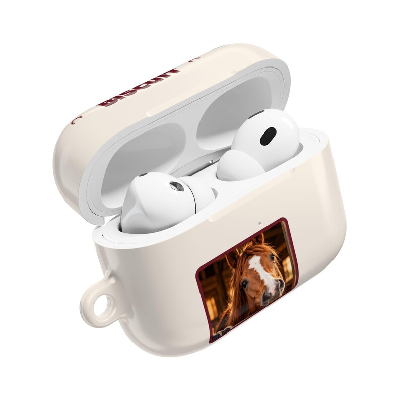Personalised Horse Photo AirPods Case, Custom Name Earbud Case Cover, Fits Pro and Gen 1-4, Equestrian Gift, Horse Lover Gift image 10