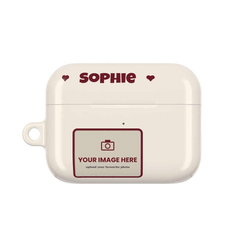 Personalised Photo AirPods Case, Custom Name Earbud Case Cover, Fits Pro and Gen 1-4, Couple Gift, Family Photo Gift image 7