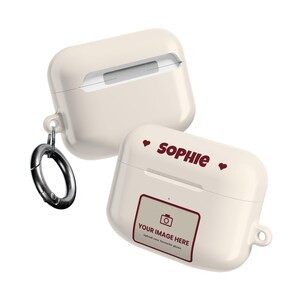 Personalised Photo AirPods Case, Custom Name Earbud Case Cover, Fits Pro and Gen 1-4, Couple Gift, Family Photo Gift image 5
