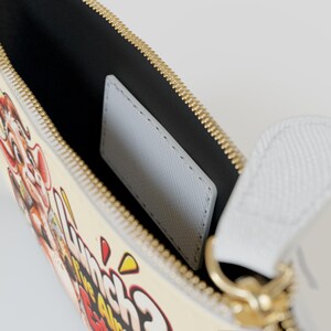 Personalised Lunch Already Eaten Mini Clutch Bag, Custom Name Zip Purse Makeup Bag, Funny Goat Gift, Foodie Gift, Gift for Her image 3