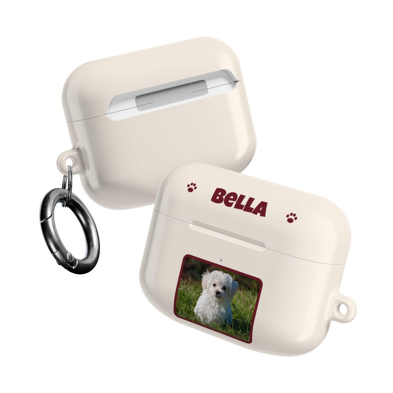 Personalised Pet Photo AirPods Case, Custom Name Earbud Case Cover, Fits Pro and Gen 1-4, Dog Mum Gift, Pet Lover Gift image 5