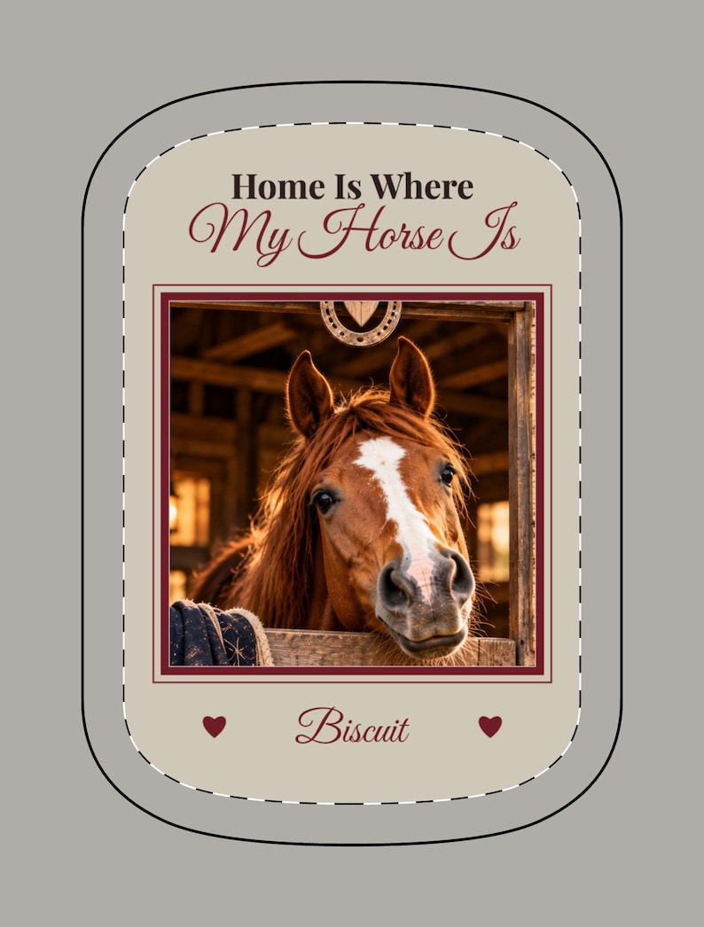 Personalised Horse Photo Power Bank, Magnetic Wireless Phone Charger, Home Is Where My Horse Is, Custom Horse Name, Equestrian Tech Gift imagem 1