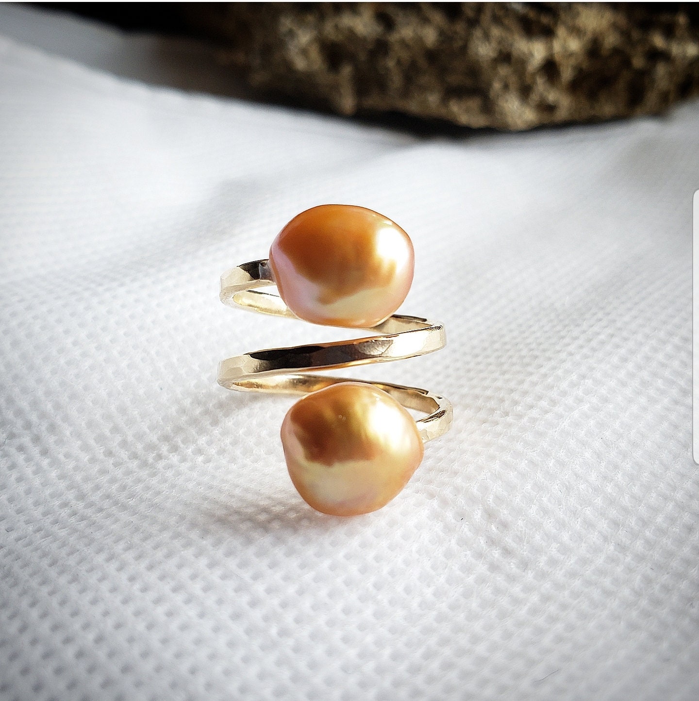 Double Pearl Ring