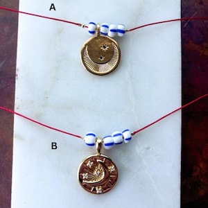 Red String Charm Necklace