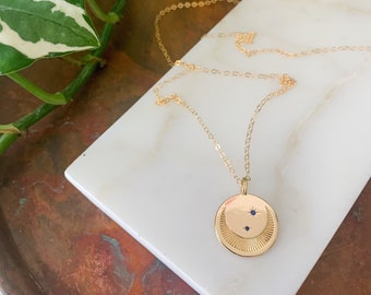 Moon and Stars Pendant Necklace