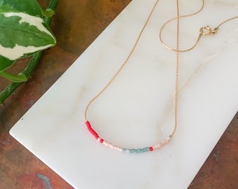 Beaded Snake Chain Necklace