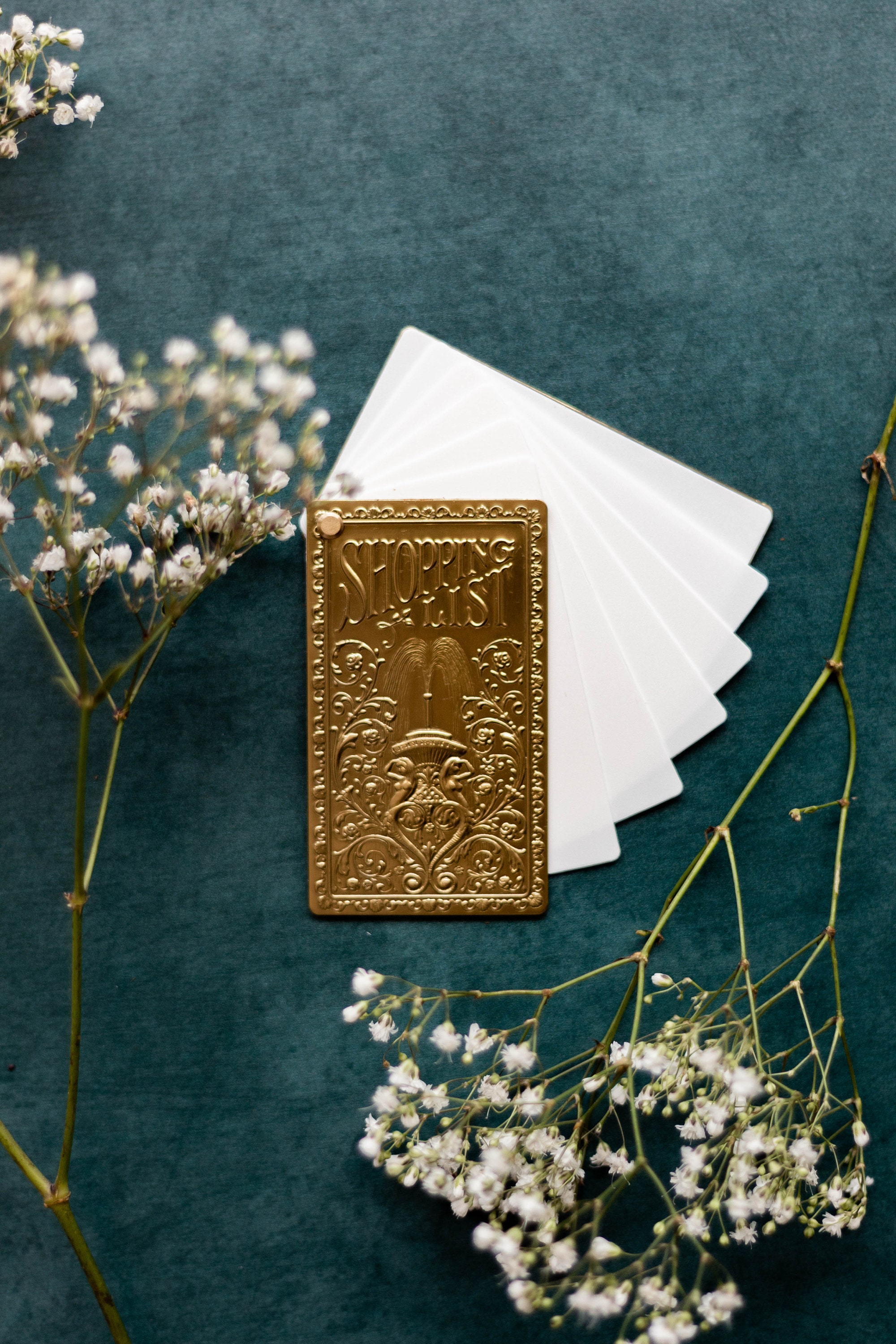 Book Corners, Antique Brass Color, Set of Four Metal