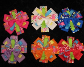 Bébés et jeunes filles LaLaLoopsy inspirent fleur Hair Bow grands anniversaires Photo accessoires parties