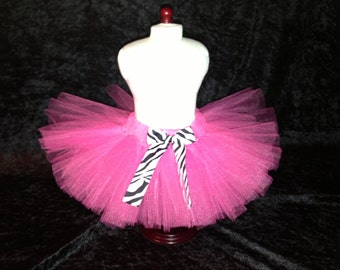 American Girl Doll Tutu Shocking Pink and Zebra Tutu