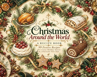 Digital Christmas Cookbook for iPad, 99 World Recipes, English and Portuguese PDF