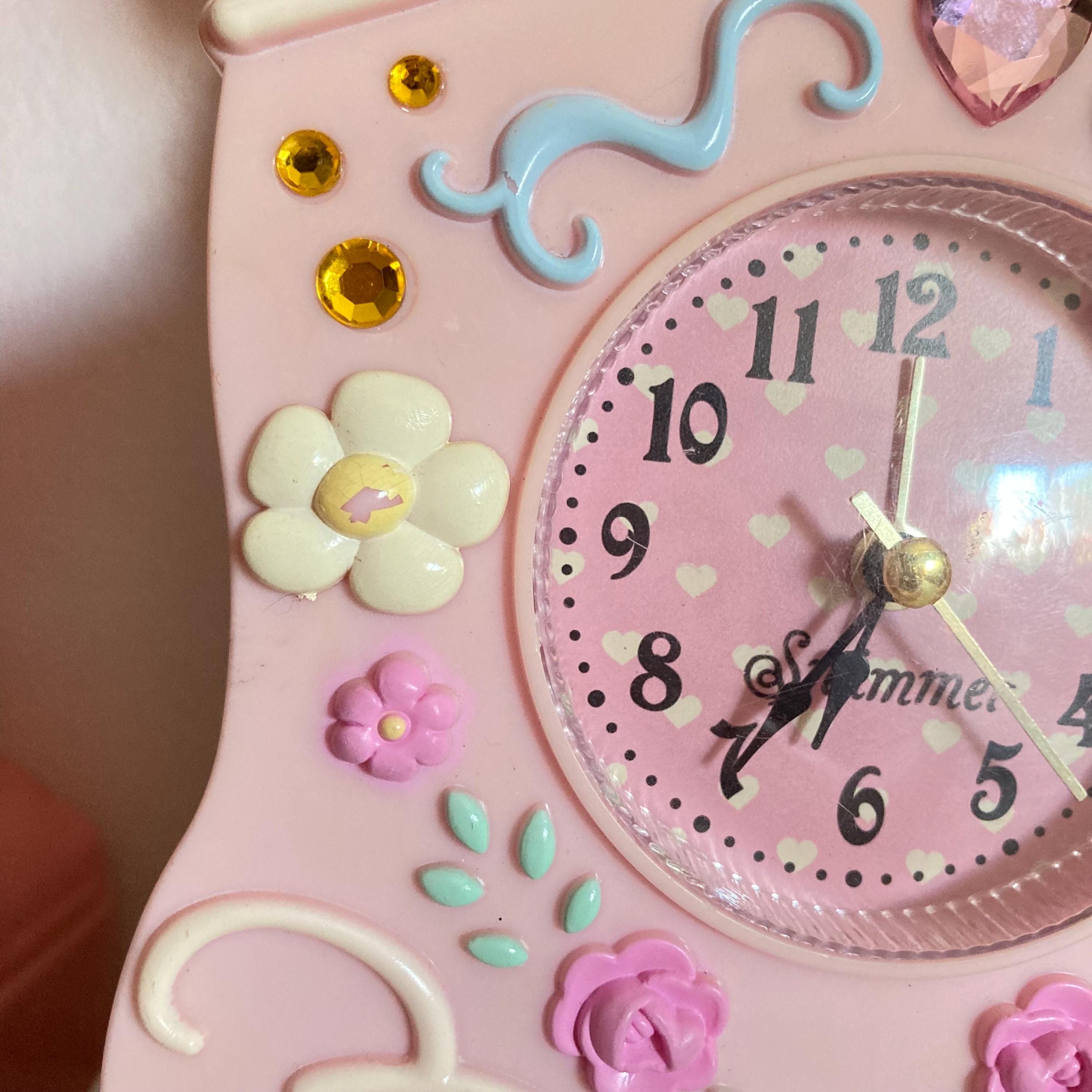 chocoholic チョコホリック ビスケットデザイン掛時計 SWIMMER Cute Swimmer Japan JP / Chocoholic Pink Pastel Table Clock Fairy