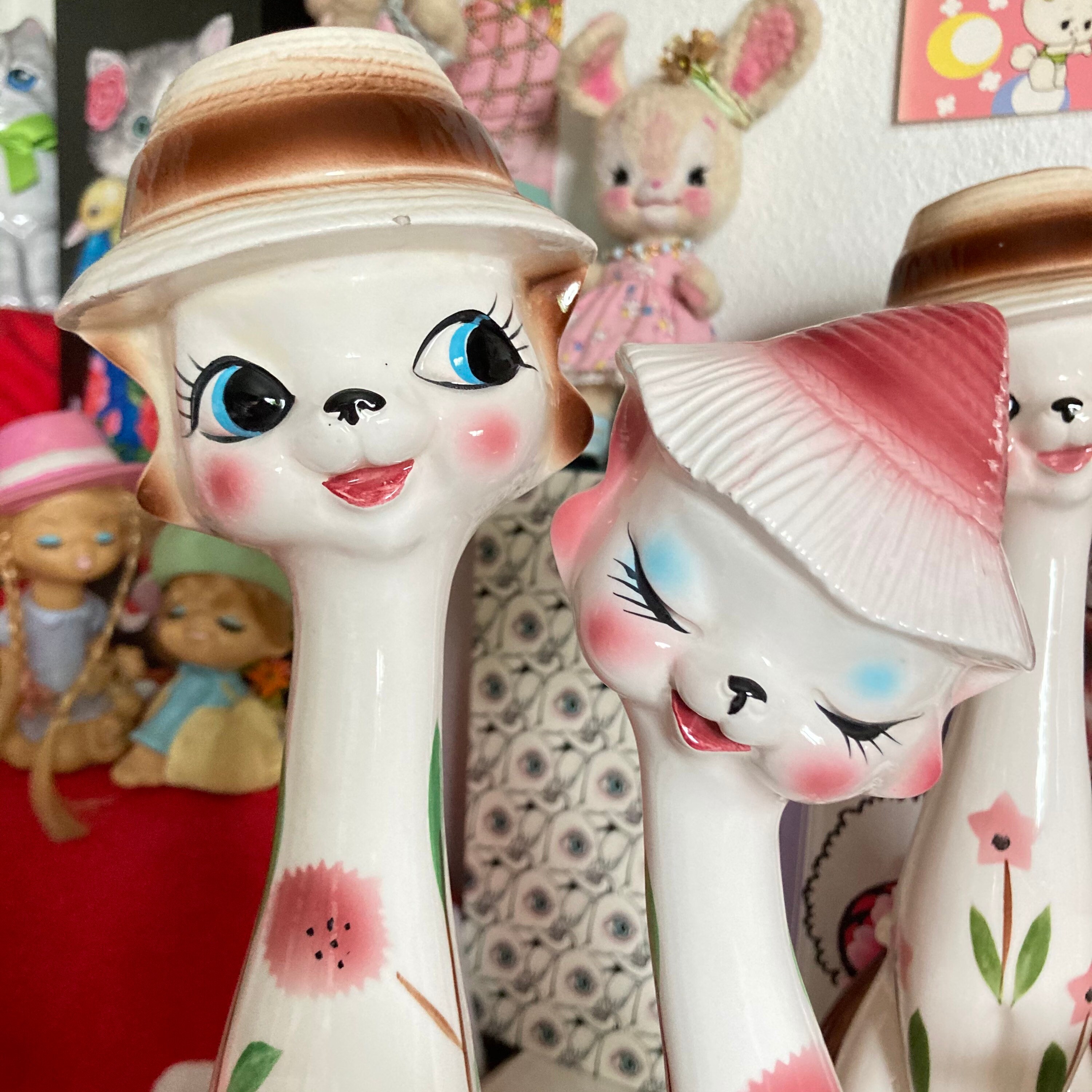 Cute Vintage 12 Inch Tall Kistchy Retro 60s-70s Big Sweet