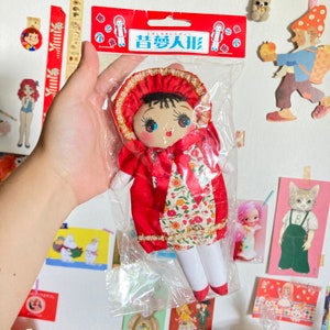 Cute Japanese retro style toddler baby Bunka Doll Toy / Big Eyes Doll from Japan