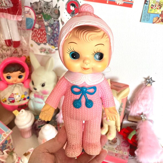 Cute Japanese Original Vintage 1960s Pinky Big Eyes Baby