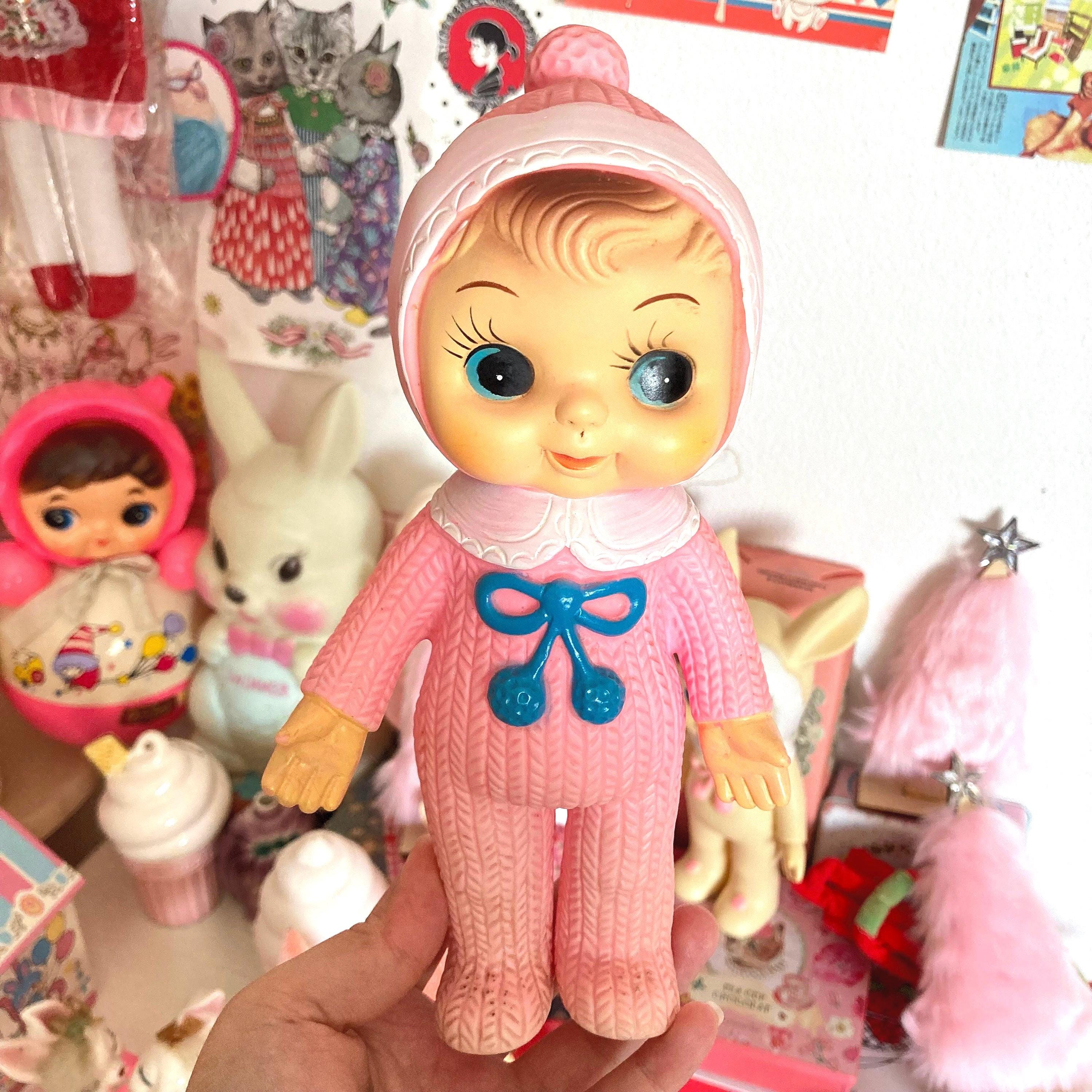 2025春の新作 Cute Japanese Original Vintage 1960s Pinky Big Eyes Baby アンティーク雑貨