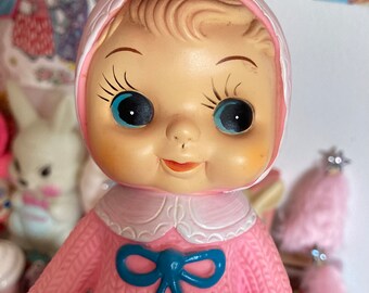 Cute Japanese Original Vintage 1960s Pinky Big Eyes Baby