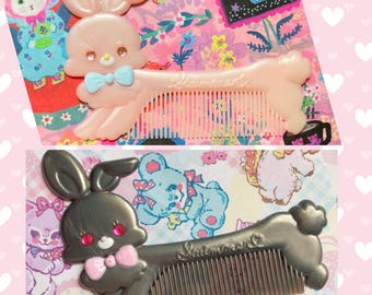 Cute Swimmer JP Chocoholic pink or black bunny comb kawaii retro style from Japan CHOOSE one