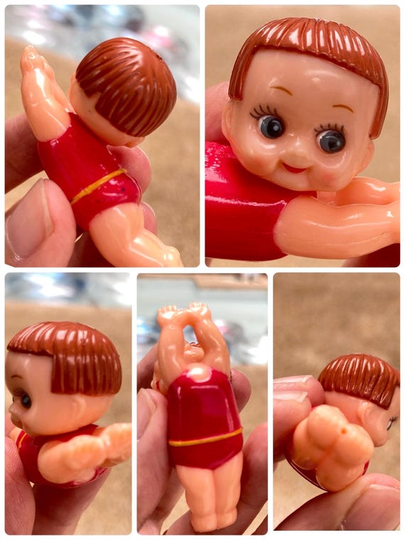 Kawaii Yujin Miniature Tiny Retro Kewpie QP or Teddy Bear