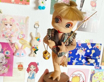 Cute vintage Kappa Pose Doll / Bradley Doll / Big Eyed doll from Japan