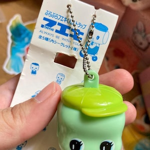 Cute retro Ado Mizumori tiny girl and boy charm or Lemon Milk strap or Miniature Sylvanian Families or Fueki from Japan : choose one image 10