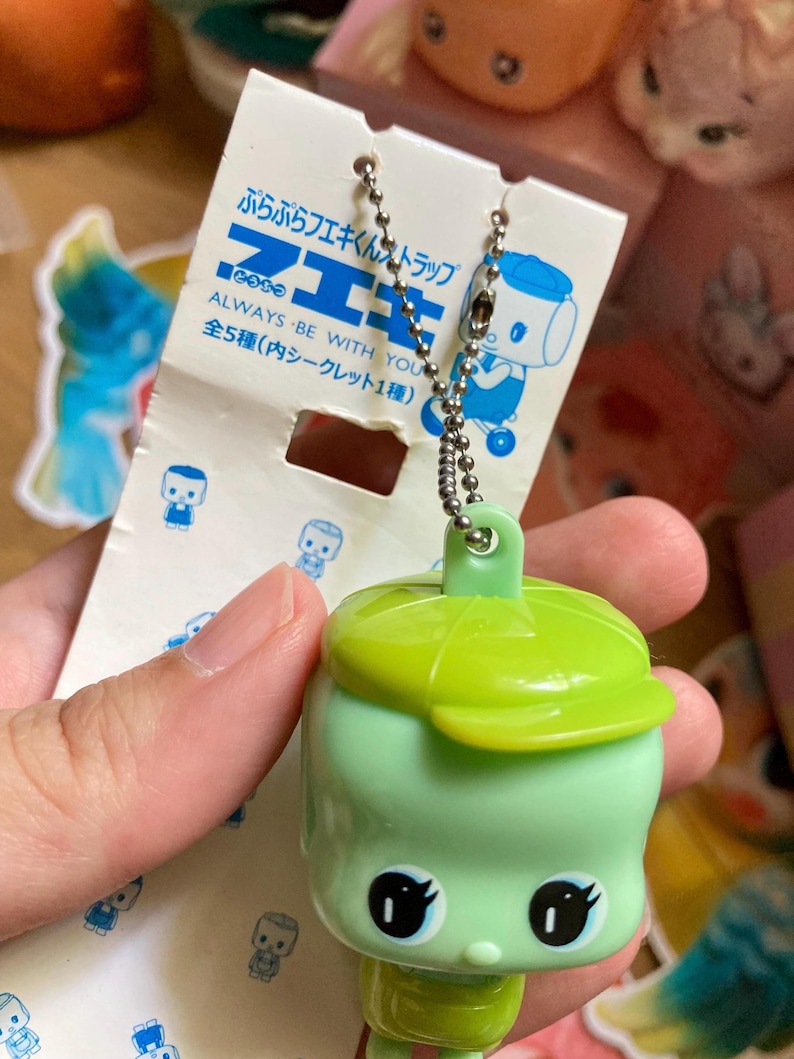 Cute retro Ado Mizumori tiny girl and boy charm or Lemon Milk strap or Miniature Sylvanian Families or Fueki from Japan : choose one image 10