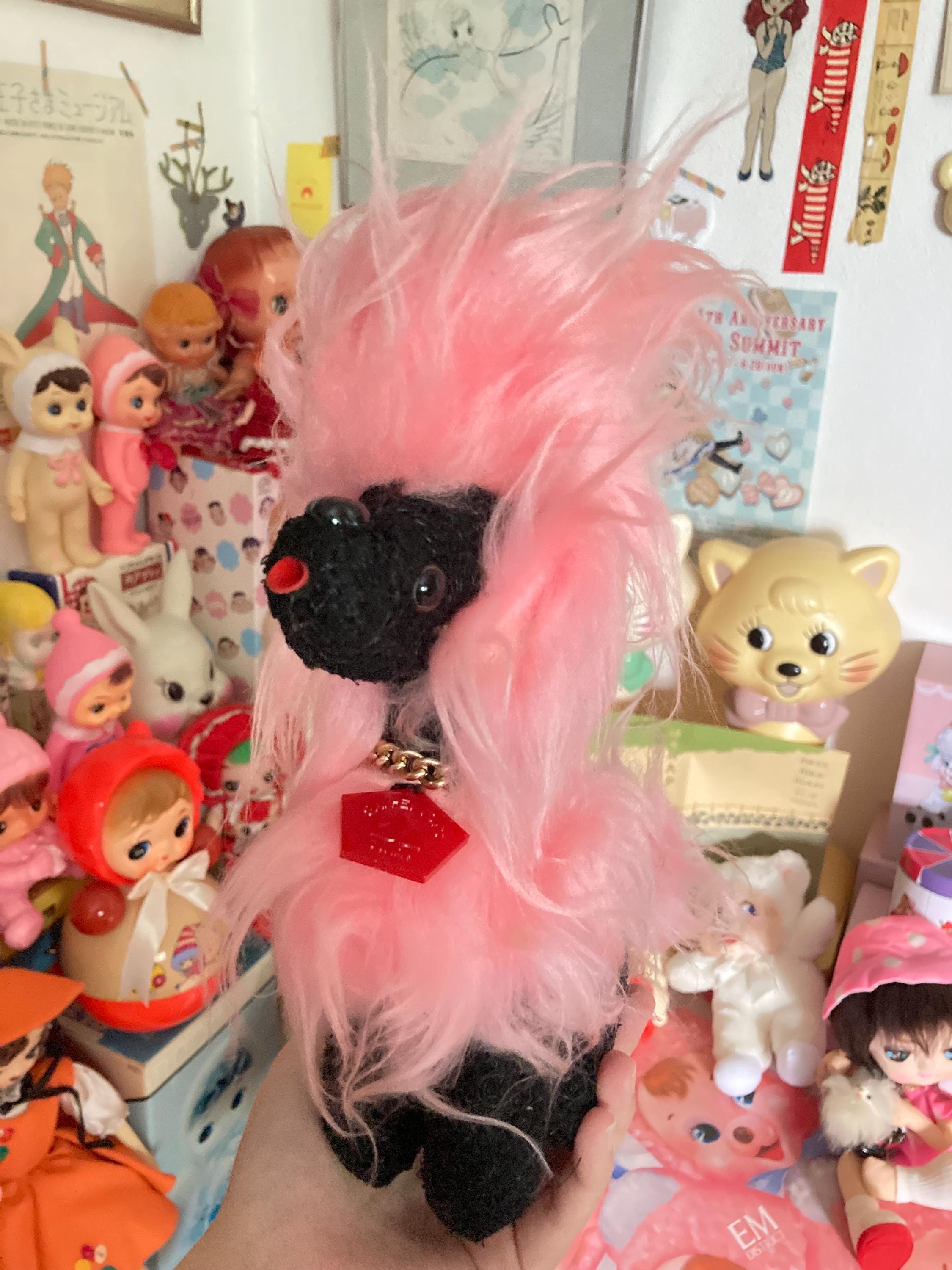 Stuffed pink poodle - Etsy 日本