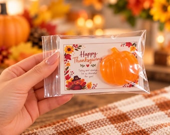 X 5 Fall & Thanksgiving Handmade Soaps – Pumpkin Pie Scented Gifts x 5 each
