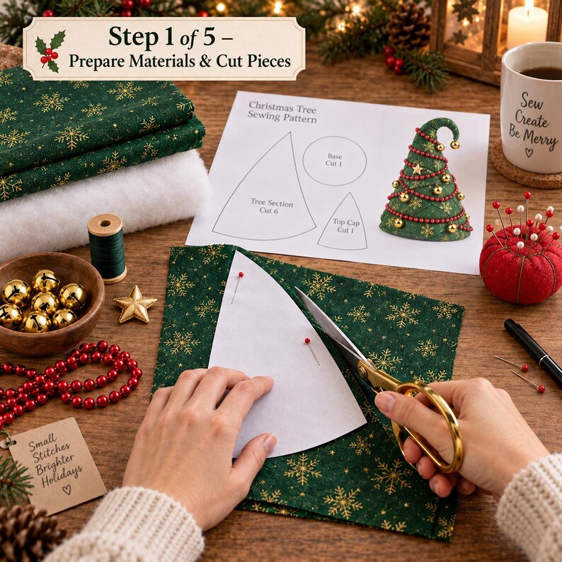Policy Tree Guide.pdf Christmas Tree Sewing Pattern Pdf Fabric Holiday Decor Beginner ...