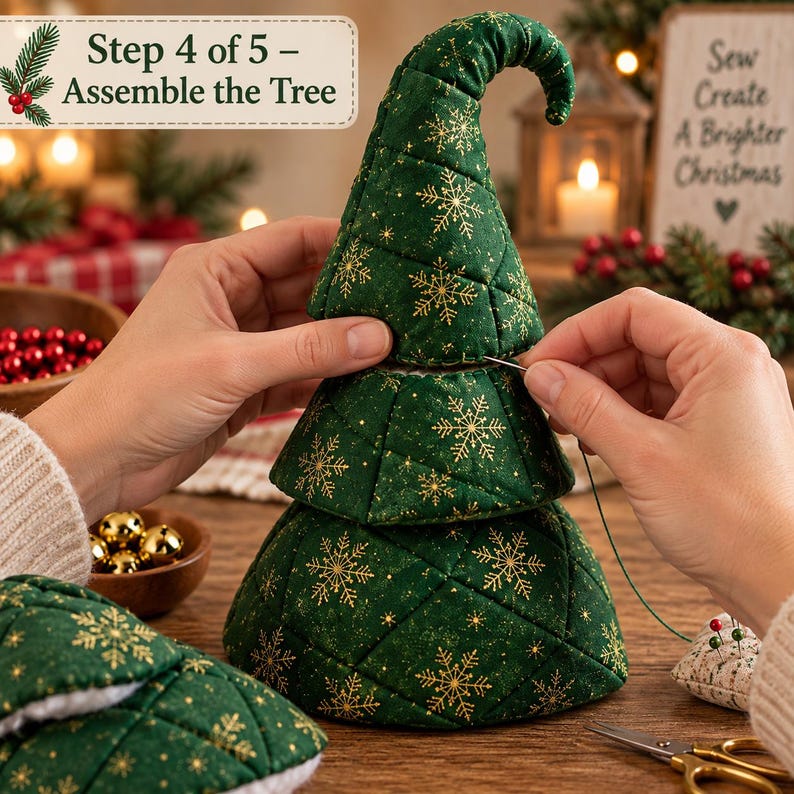 Policy Tree Guide.pdf Christmas Tree Sewing Pattern Pdf Fabric Holiday Decor Beginner ...