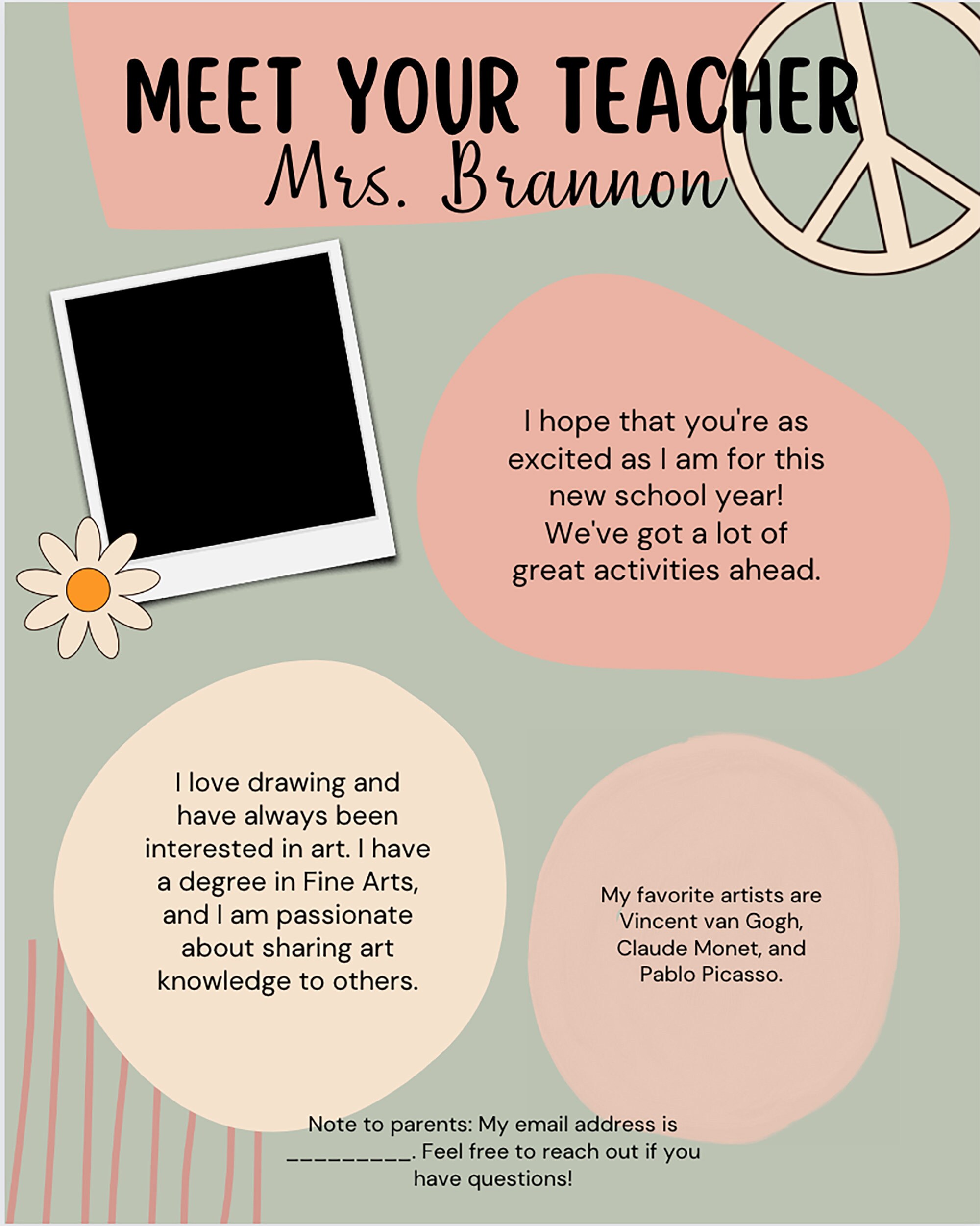 Meet the Teacher Printable - Etsy