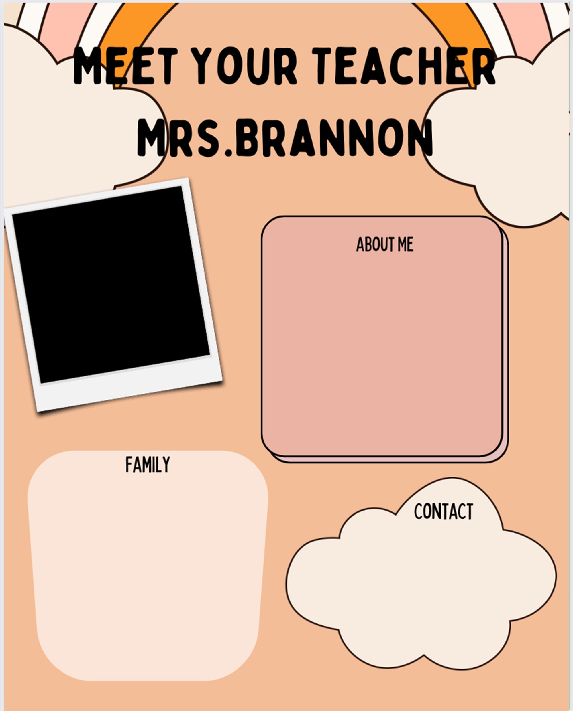 Meet the Teacher Printable - Etsy