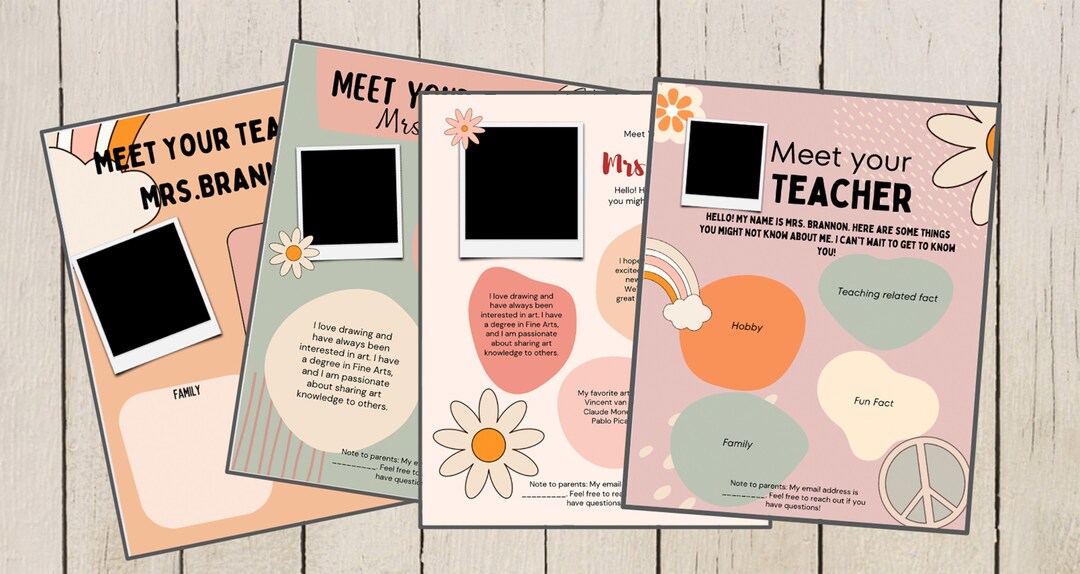 Meet the Teacher Printable - Etsy