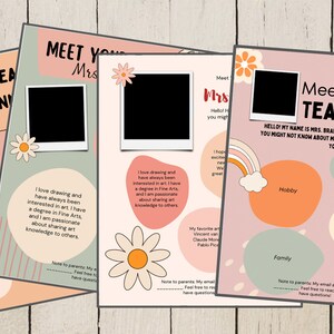 Meet the Teacher Printable