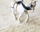 Vintage Britain White Draft Horse Toy