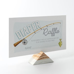 Editable Baby Fisherman está en camino Rifa de pañales para baby shower -Fishing Baby Shower - Invitación a la rifa de pañales del pequeño pescador Insertar PDF