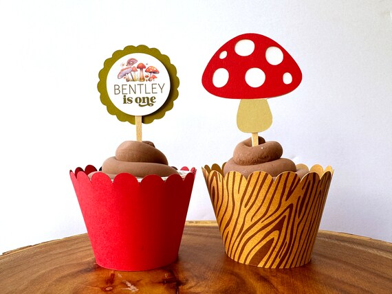 Mushroom High Chair Birthday Banner - Fungi Enchanted Forest Birthday banner - Mushroom Woodland Toadstool High Chair Banner