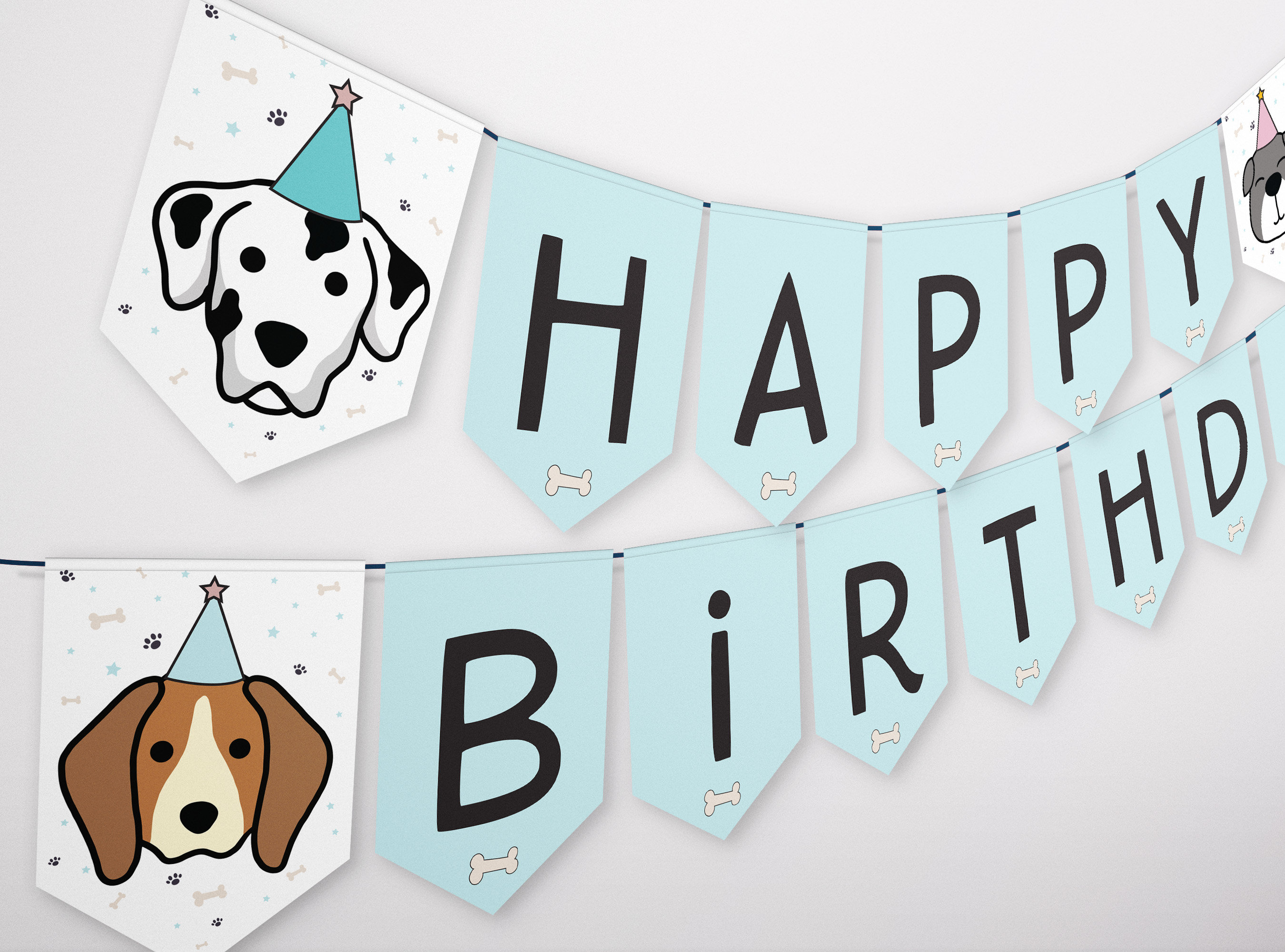 Hunde Geburtstag Party Dekoration, 180,3 X 109,2 Cm Happy Birthday