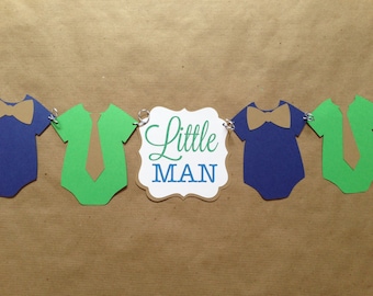 Little man ties and bow tie shirt Banner