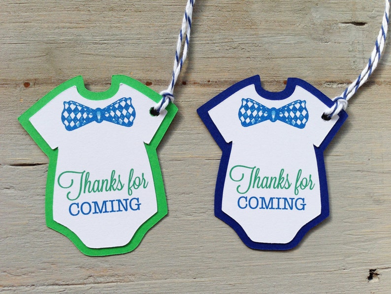 12 Little man CUSTOM baby bodysuit bow tie baby shower wish cards image 2