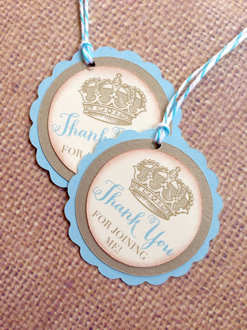 Vintage Little Prince Baby Boy Blue and Gold Birthday / Baby Etsy