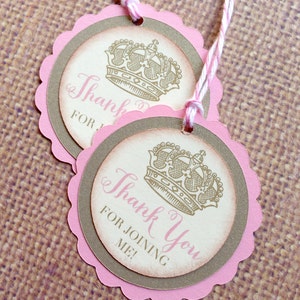 Little Princess Pink and shimmery gold Baby Shower / Little Princess birthday banner / Garland image 3