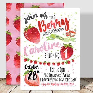 12 Strawberry Cupcake wrappers Strawberry Shortcake Birthday Cupcake Wrappers Strawberry Bridal Shower Cupcake wrappers image 9