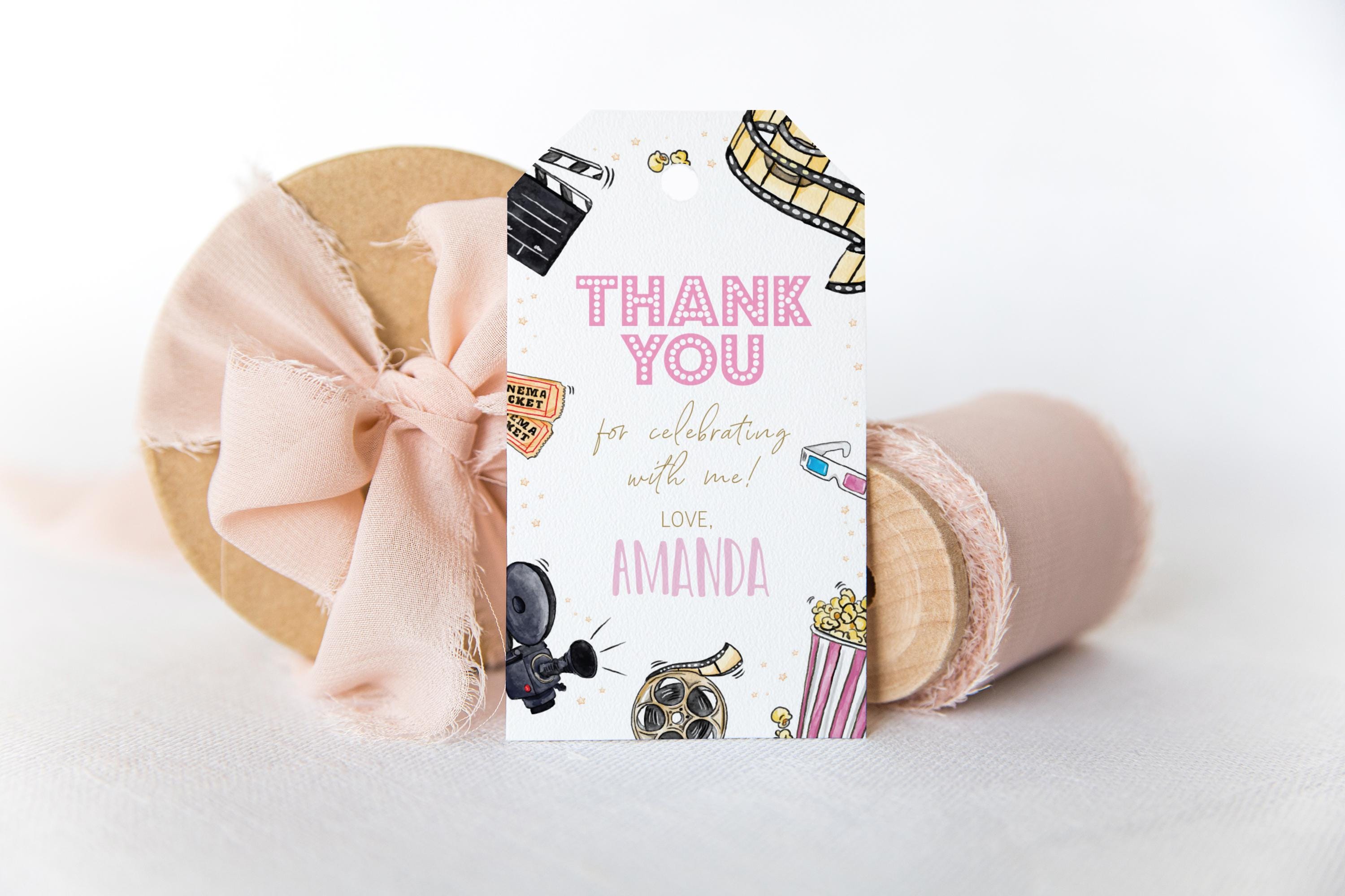 Editable Girl Movie Night Birthday Invitation - Under the Stars Movie ...