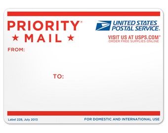 Priority mail shipping
