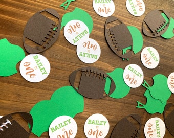 Custom Birthday Football Game Confetti - Football Confetti - Football Helmet Confetti - Football custom name confetti