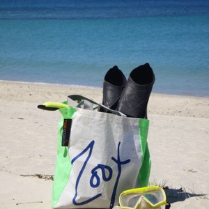 Funky Starfish Sailcloth Beach Bag