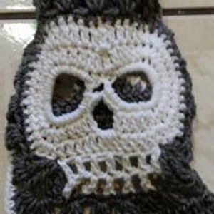 Handmade crochet dog sweater / vest / coat in Skull Size SX to Small Pick your colors image 3