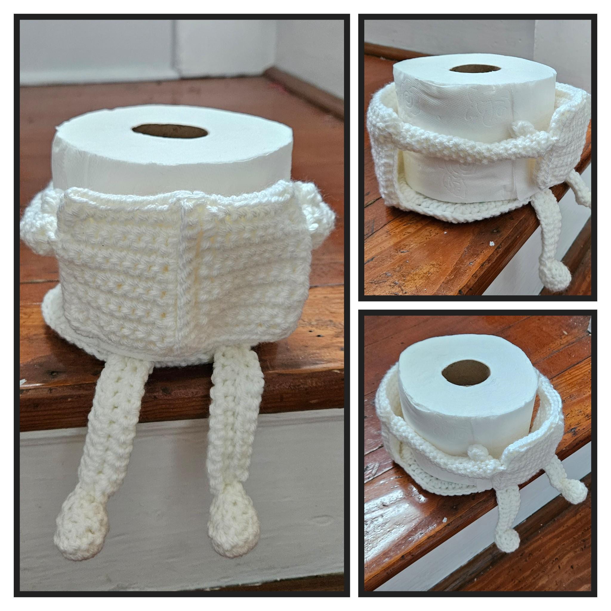 トイレットペーパーホルダー トイレタンクトッパー 新聞を読む