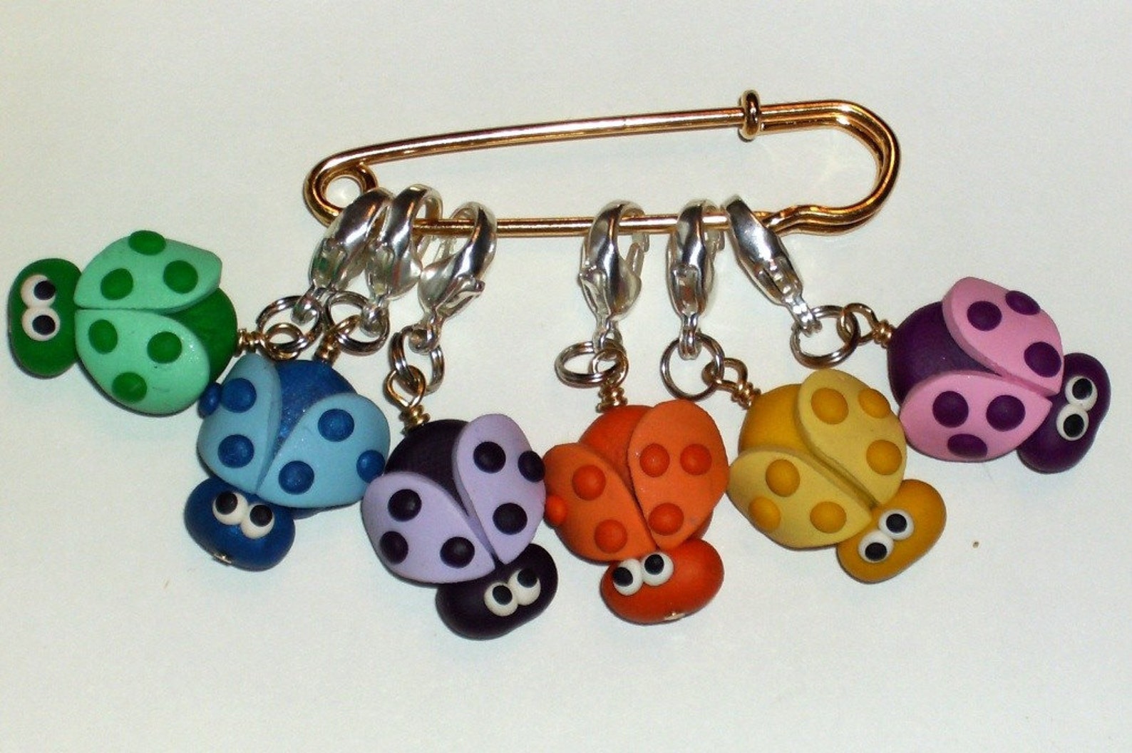 stitch markers despicabe movie inspired for knit or crochet set of 6 minion ballet shoes kittens